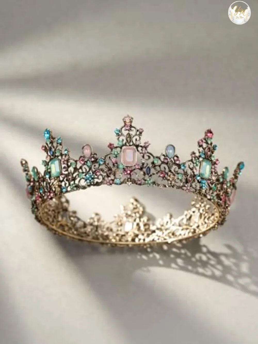 Queen Crown Princess Tiara Baroque Crystal Alloy Headband Wedding Prom